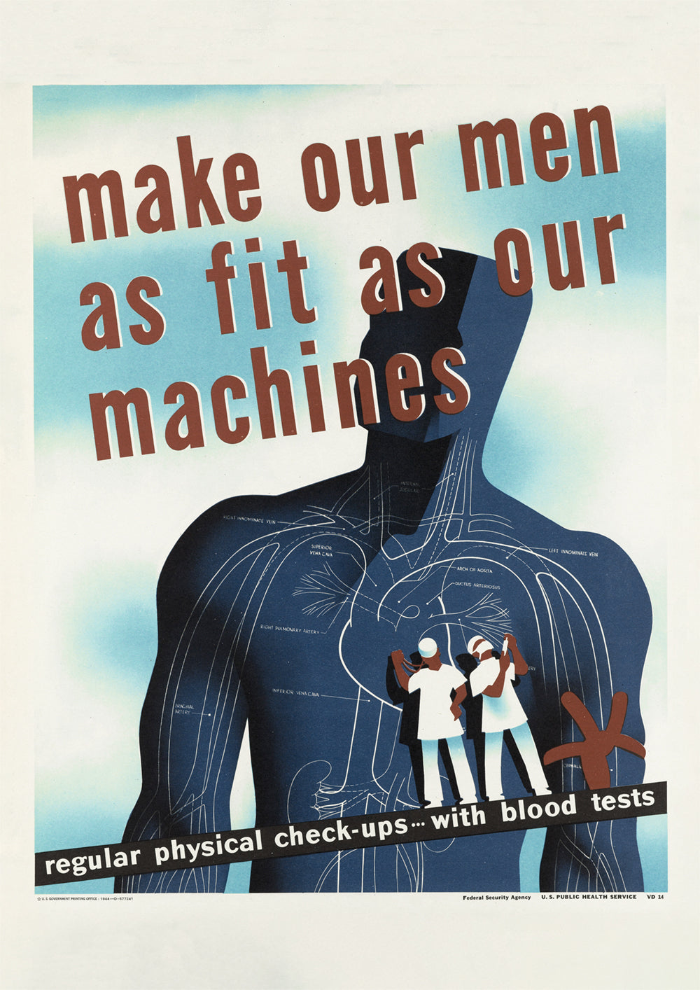 Make our men as fit as our machines – American poster