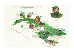 Map of Cuba’s War of Liberation – Cuban map