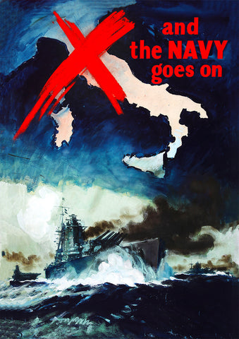 And the navy goes on! – British World War Two poster