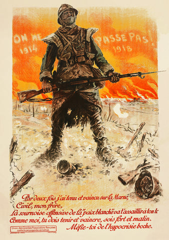 They shall not pass – French World War One poster