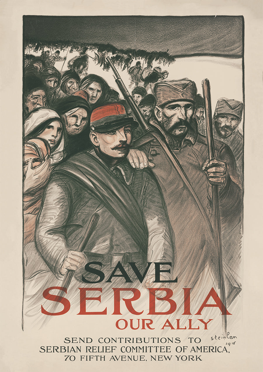 Save Serbia our ally – American poster