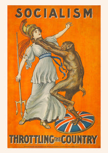 Socialism throttling the country - British poster