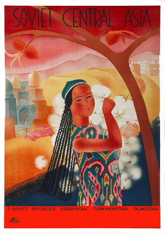 Soviet Central Asia — Soviet travel poster