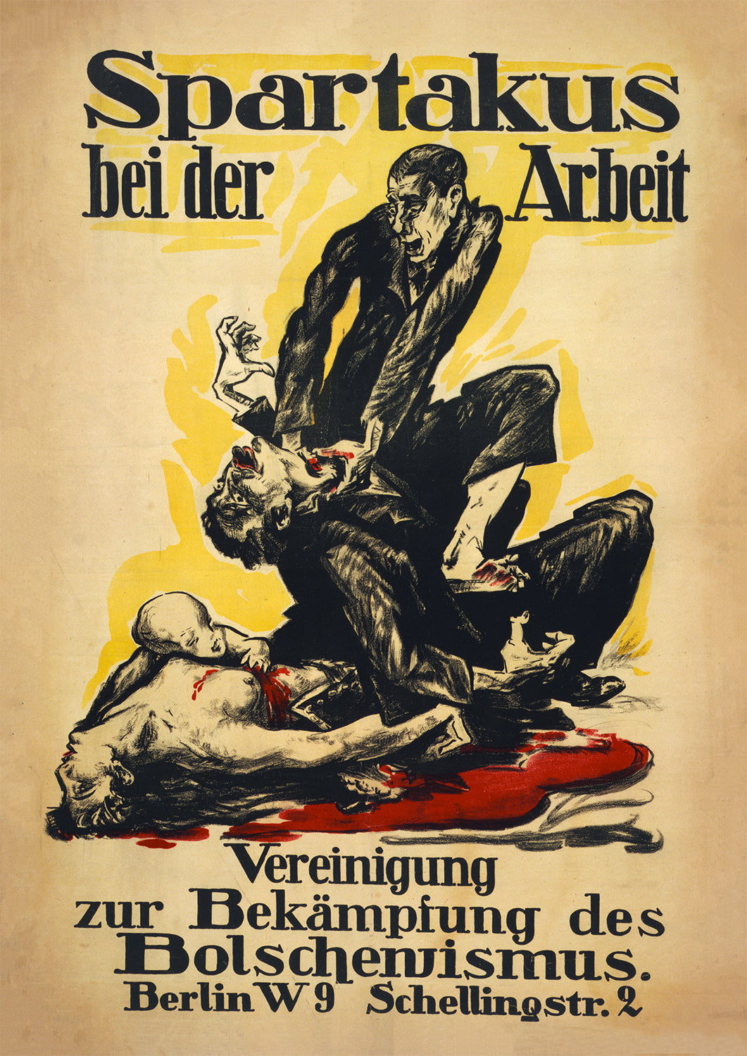 Spartacus at work – German World War One poster