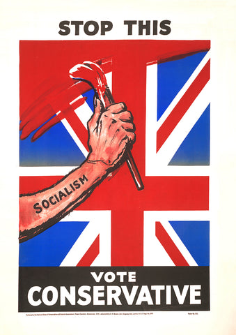 Stop this! — British Conservative Party poster