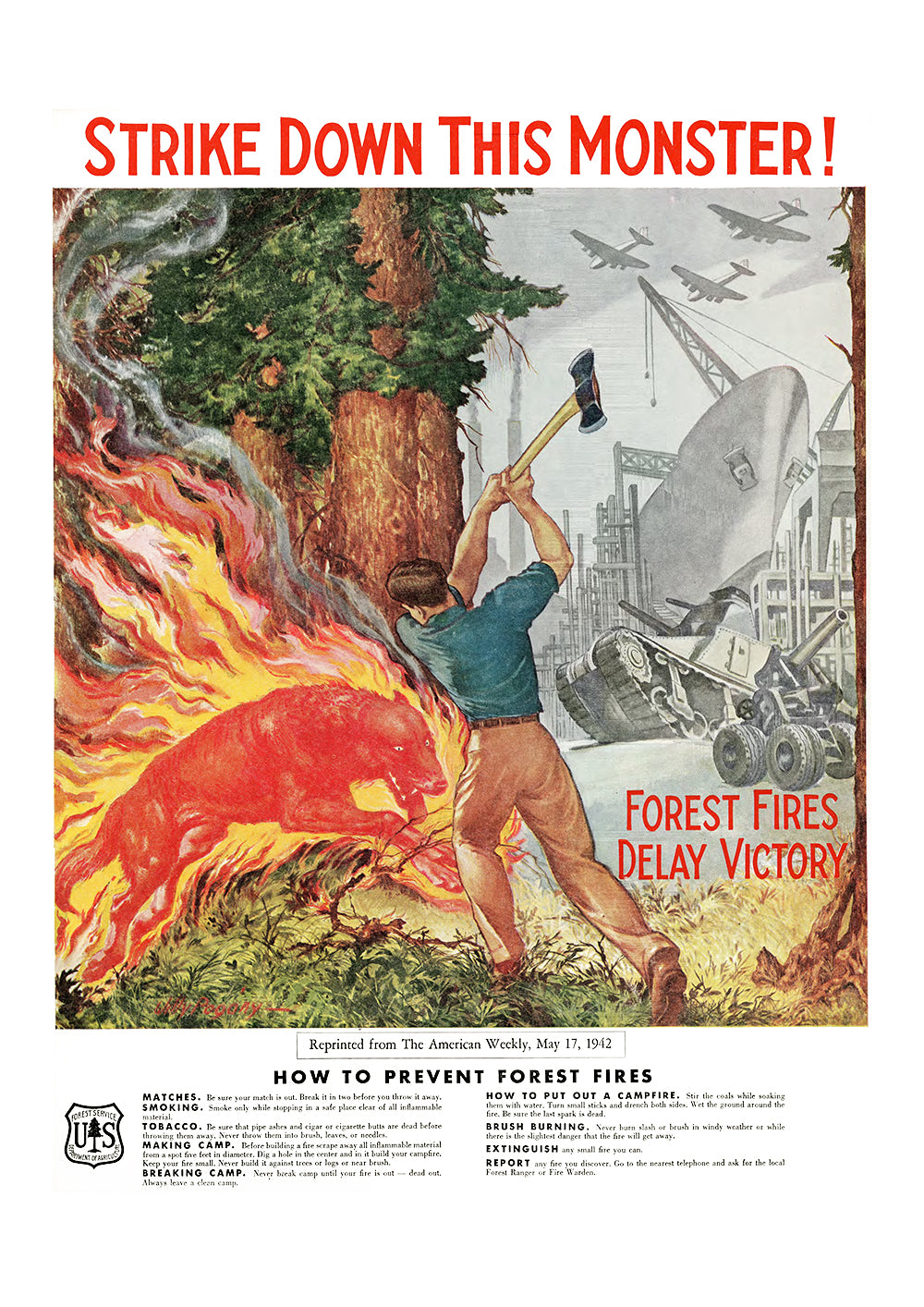 war of the monsters posters Strike down this monster! — American World War Two poster – Propagandopolis