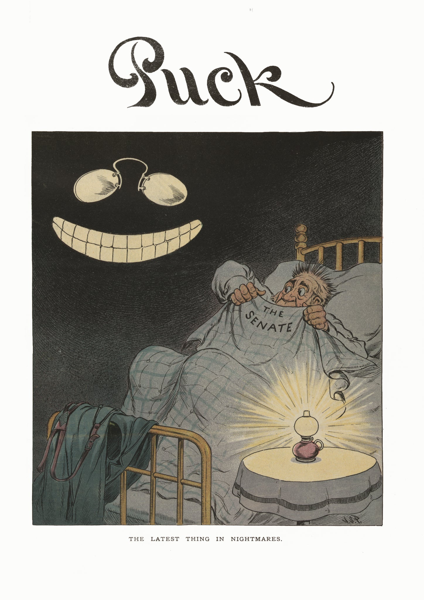 The latest thing in nightmares – Puck magazine cover