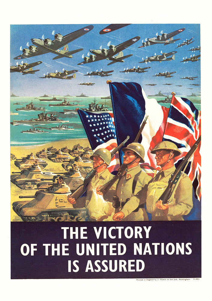 The victory of the United Nations is assured — British World War Two poster
