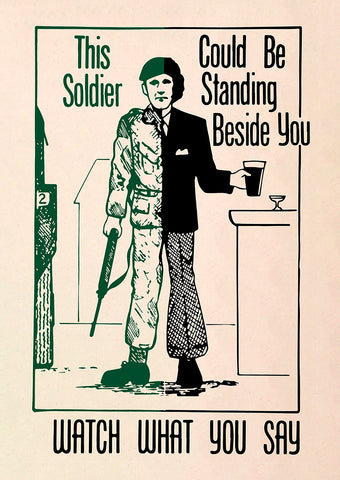 This soldier could be standing beside you — Irish poster