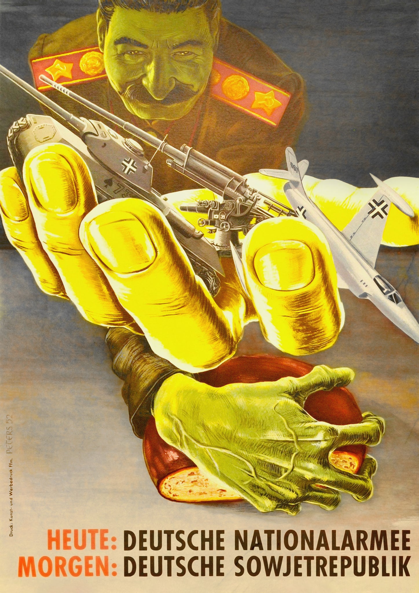 Today: German National Army, Tomorrow: German Soviet Republic — German poster