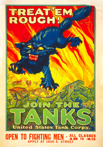 Treat ‘em rough – US World War One poster