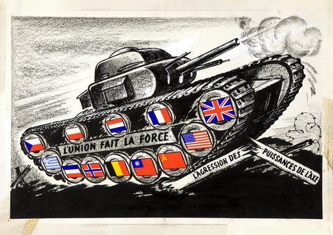 Unity Means Strength – British World War Two poster