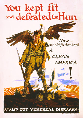 Stamp out venereal diseases – US World War One poster