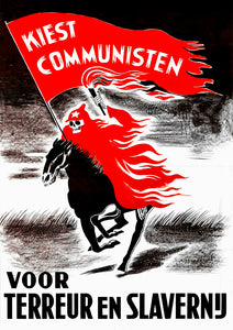Vote communist for terror and slavery! — Dutch poster