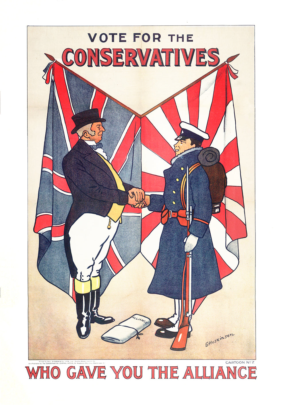 Vote for the Conservatives who gave you the alliance — British poster