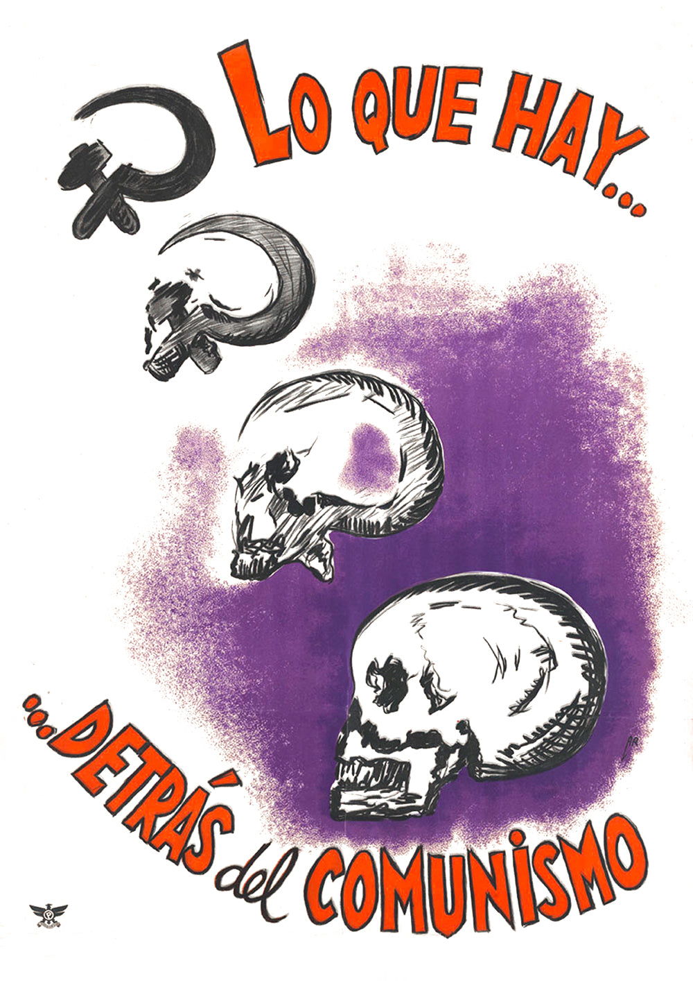 What’s behind communism — Spanish Civil War poster
